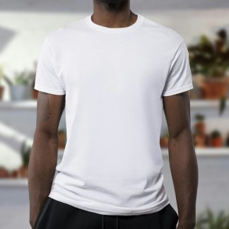 Rzo8Jfh Men's Classic Crew Neck T-Shirt — Soft Cotton Everyday Tee